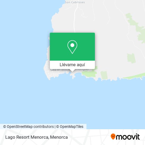 Mapa Lago Resort Menorca