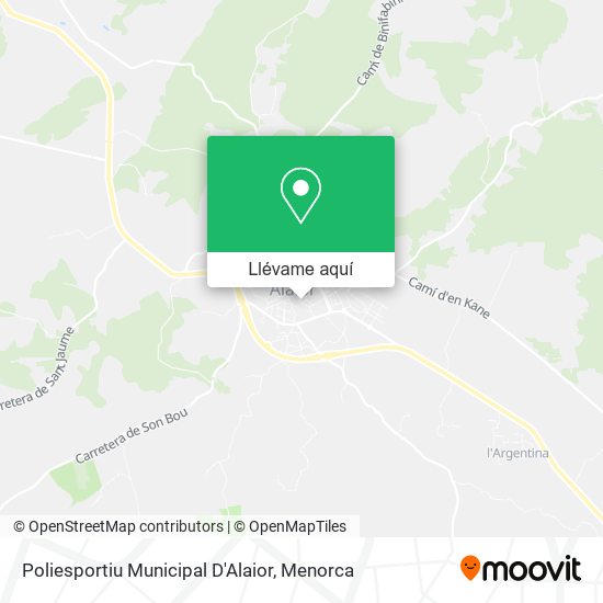 Mapa Poliesportiu Municipal D'Alaior