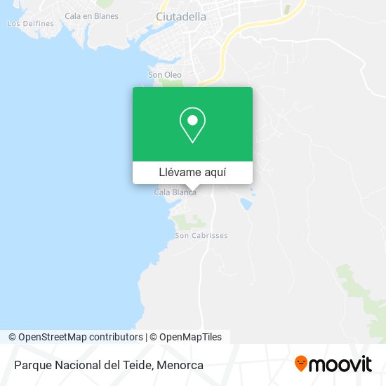 Mapa Parque Nacional del Teide