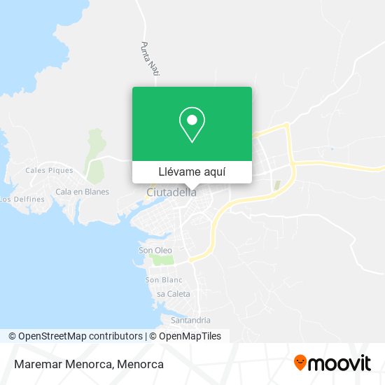 Mapa Maremar Menorca