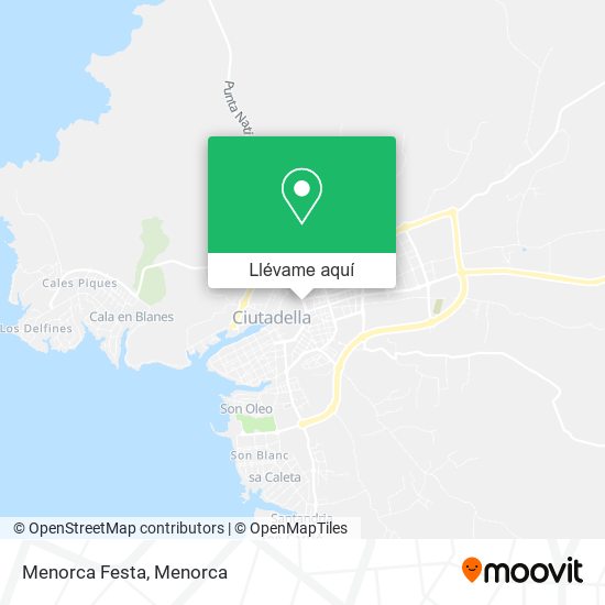 Mapa Menorca Festa