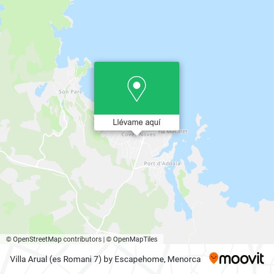 Mapa Villa Arual (es Romani 7) by Escapehome