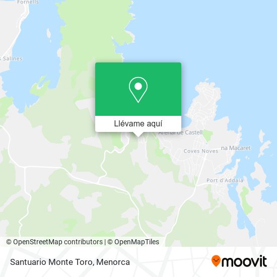Mapa Santuario Monte Toro