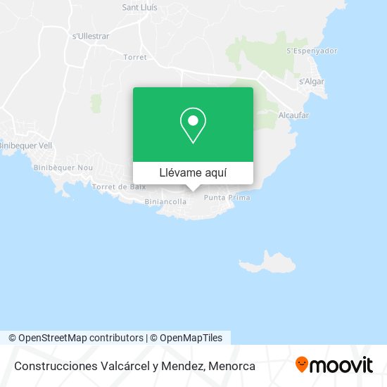 Mapa Construcciones Valcárcel y Mendez