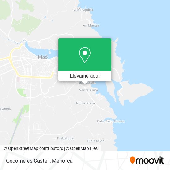 Mapa Cecome es Castell