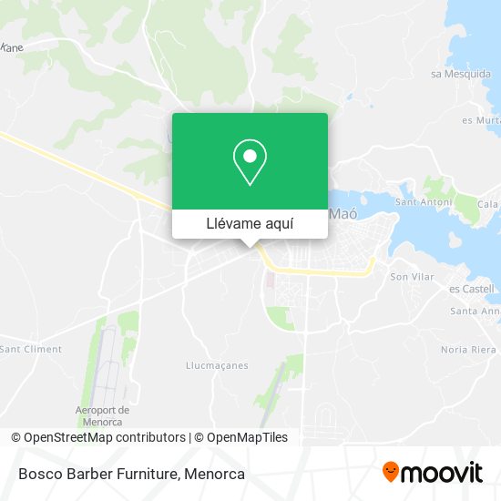 Mapa Bosco Barber Furniture
