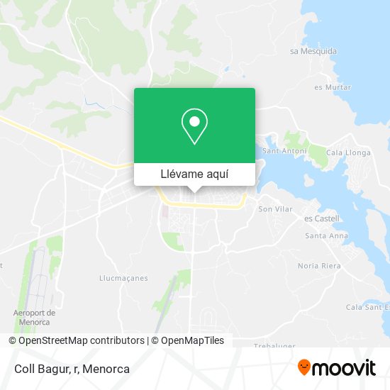 Mapa Coll Bagur, r