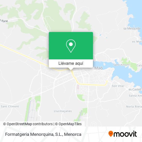 Mapa Formatgeria Menorquina, S.L.