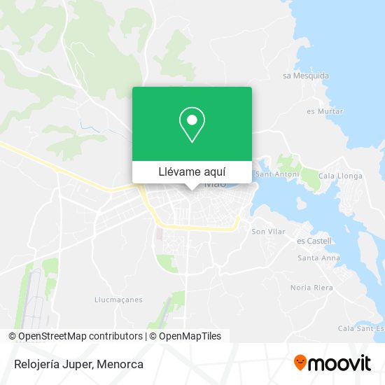 Mapa Relojería Juper