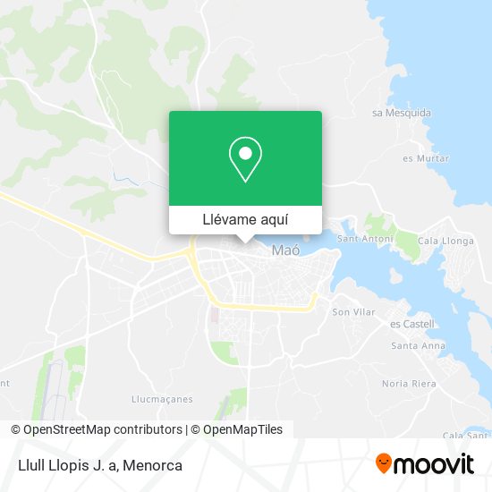 Mapa Llull Llopis J. a