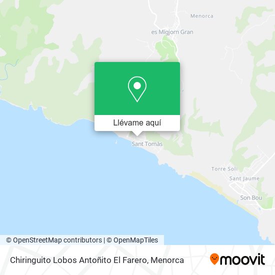 Mapa Chiringuito Lobos Antoñito El Farero