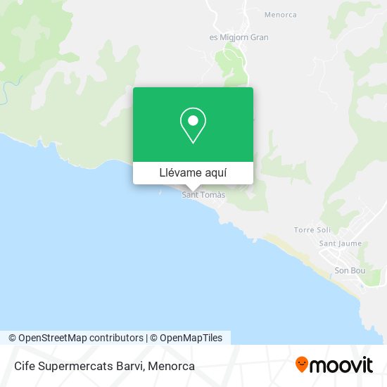 Mapa Cife Supermercats Barvi