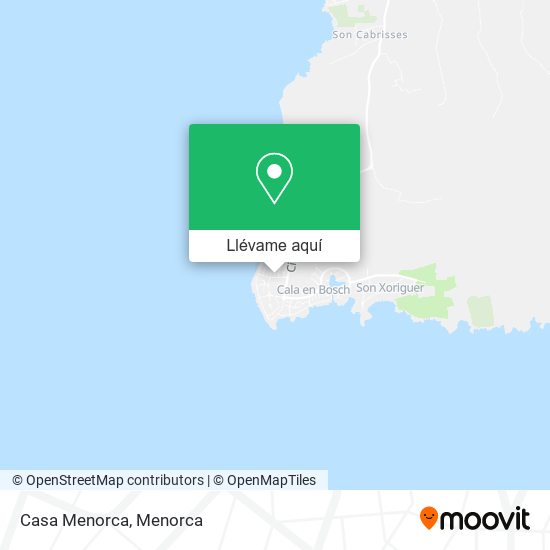 Mapa Casa Menorca