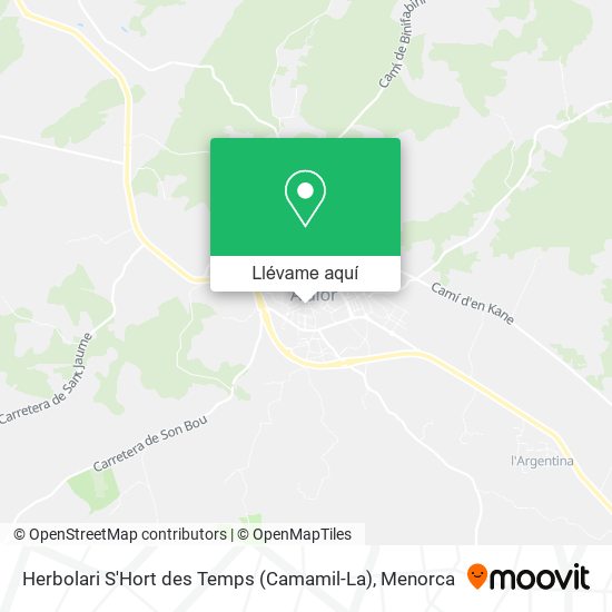 Mapa Herbolari S'Hort des Temps (Camamil-La)