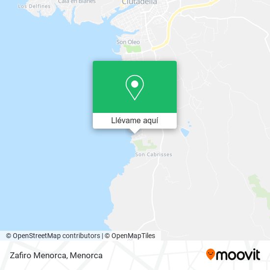 Mapa Zafiro Menorca