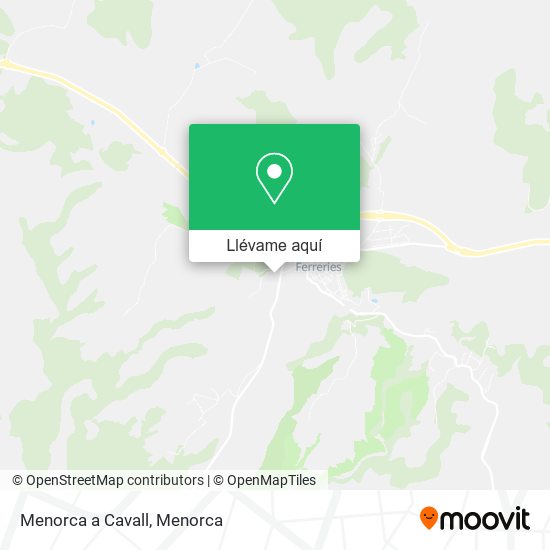 Mapa Menorca a Cavall