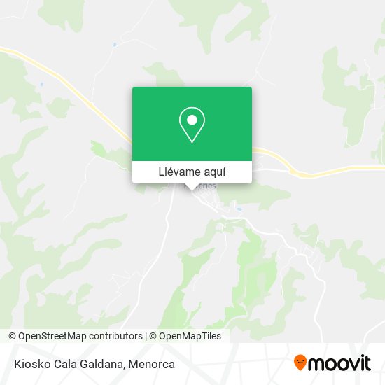 Mapa Kiosko Cala Galdana