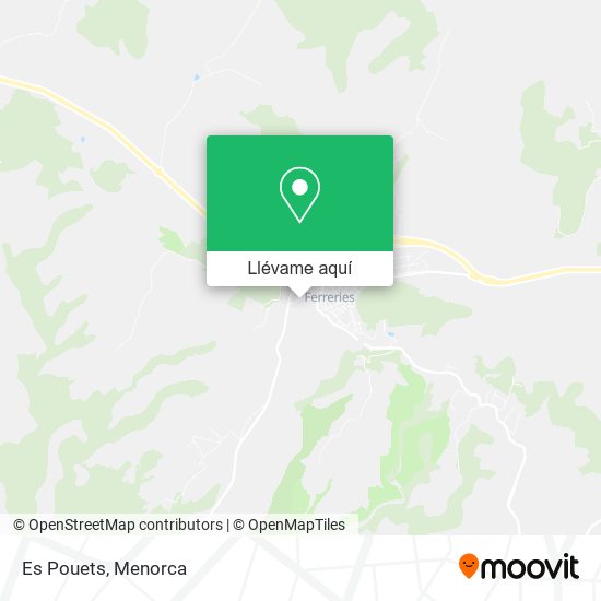 Mapa Es Pouets