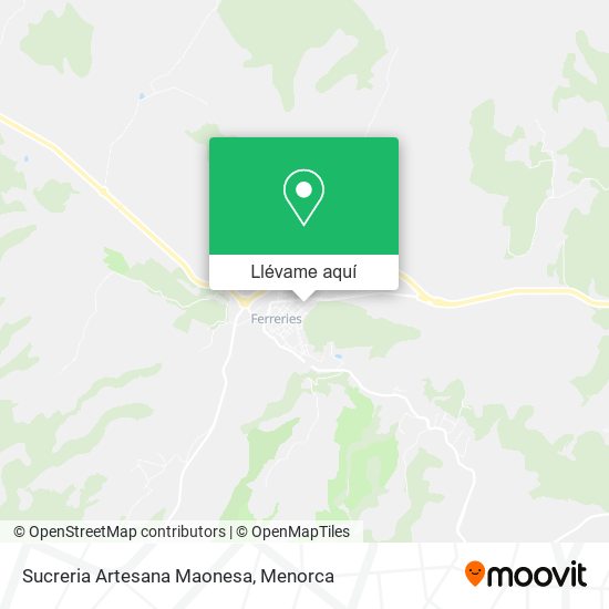 Mapa Sucreria Artesana Maonesa