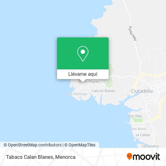 Mapa Tabacs Calan Blanes