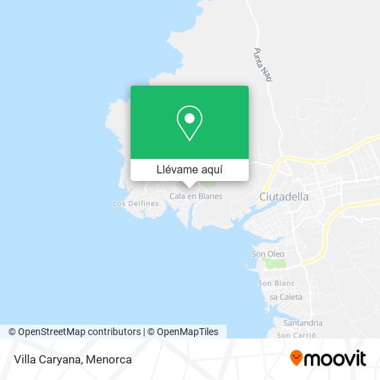 Mapa Villa Caryana