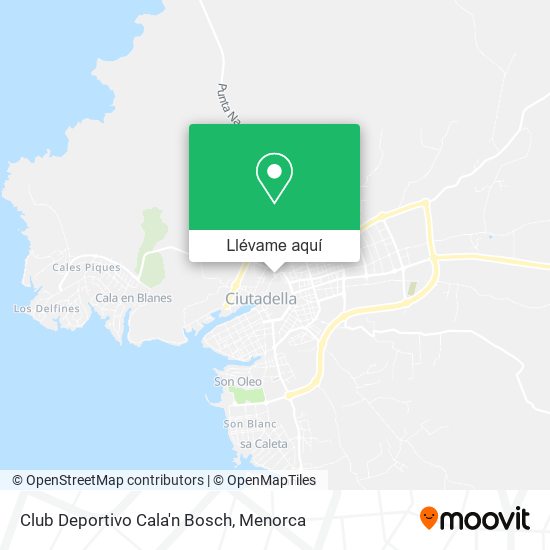 Mapa Club Deportivo Cala'n Bosch