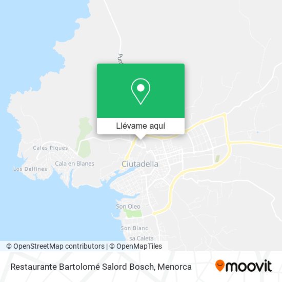 Mapa Restaurante Bartolomé Salord Bosch