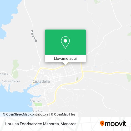 Mapa Hotelsa Foodservice Menorca