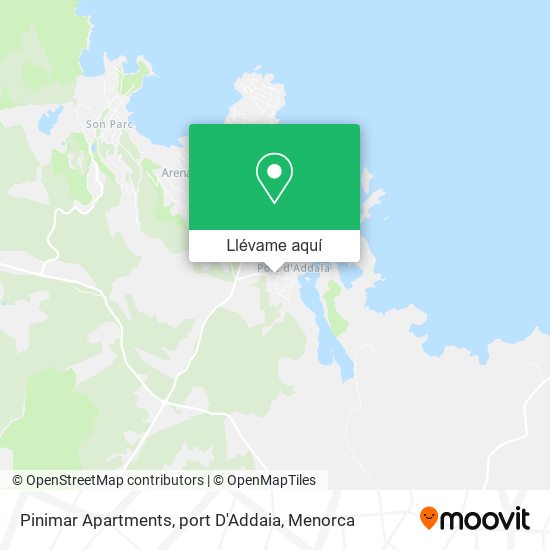 Mapa Pinimar Apartments, port D'Addaia