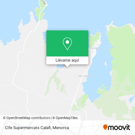 Mapa Cife Supermercats Calafi