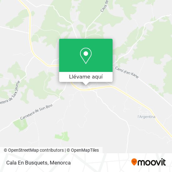 Mapa Cala En Busquets