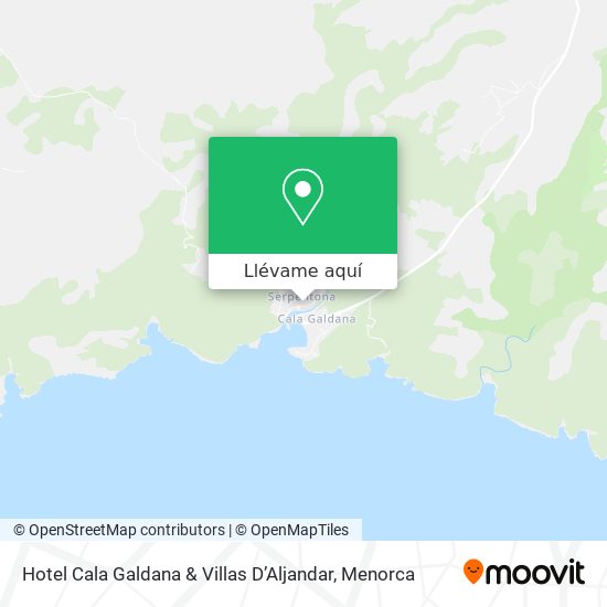 Mapa Hotel Cala Galdana & Villas D’Aljandar