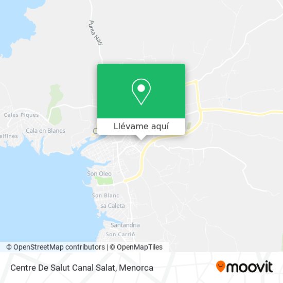 Mapa Centre De Salut Canal Salat