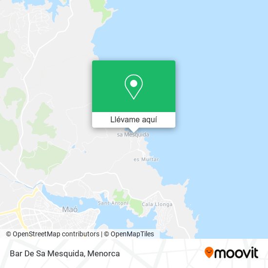 Mapa Bar De Sa Mesquida