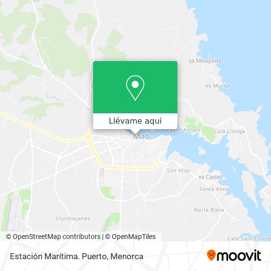 Mapa Estación Marítima. Puerto