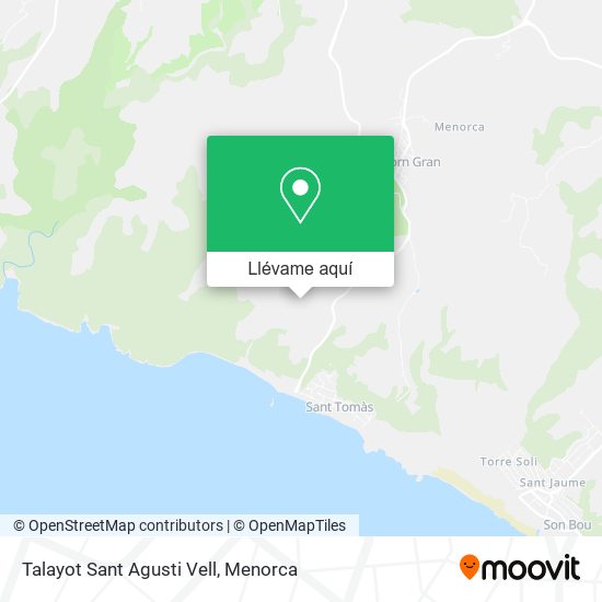 Mapa Talayot Sant Agusti Vell