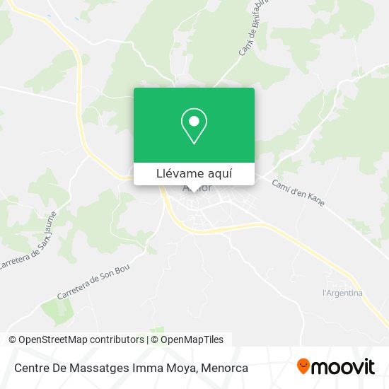 Mapa Centre De Massatges Imma Moya