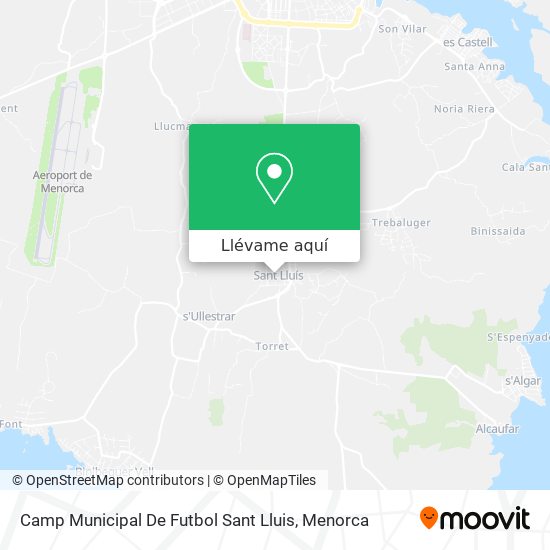Mapa Camp Municipal De Futbol Sant Lluis