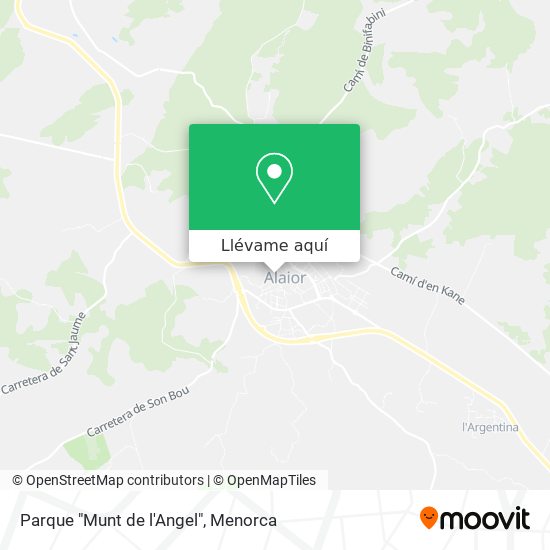 Mapa Parque "Munt de l'Angel"