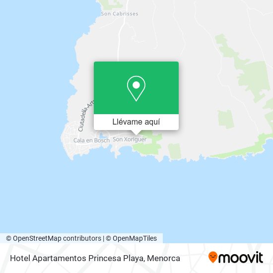Mapa Hotel Apartamentos Princesa Playa