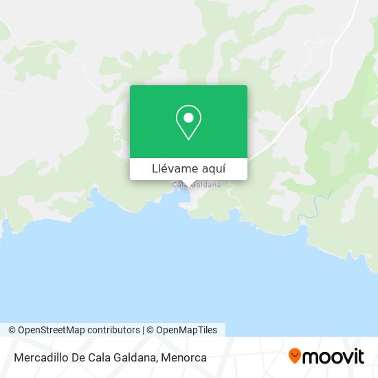 Mapa Mercadillo De Cala Galdana
