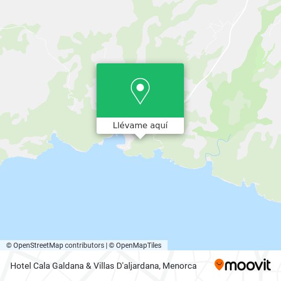 Mapa Hotel Cala Galdana & Villas D'aljardana
