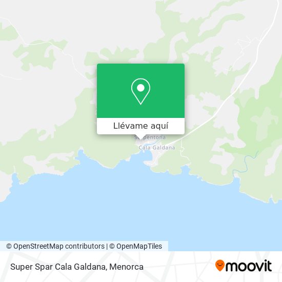 Mapa Super Spar Cala Galdana