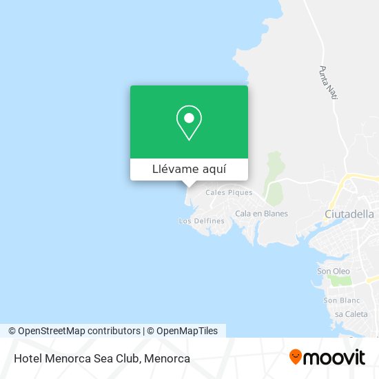 Mapa Hotel Menorca Sea Club