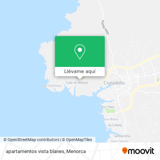 Mapa apartamentos vista blanes
