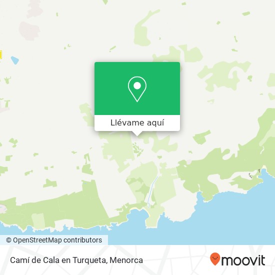 Mapa Camí de Cala en Turqueta