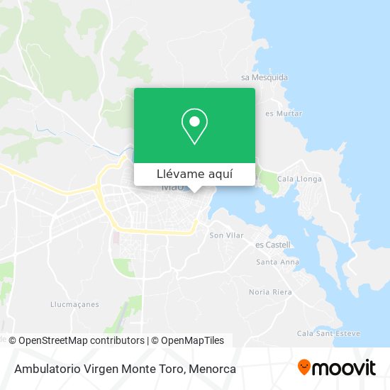 Mapa Ambulatorio Virgen Monte Toro