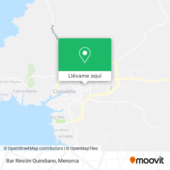 Mapa Bar Rincón Quindiano