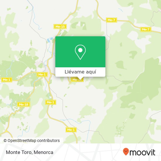 Mapa Monte Toro