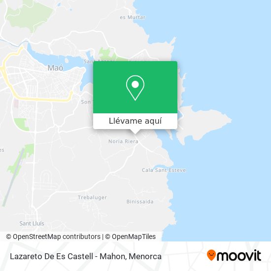 Mapa Lazareto De Es Castell - Mahon